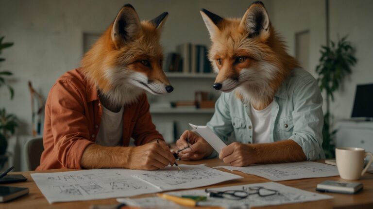 Leonardo_Lightning_XL_Image_is_depicting_anthropomorphic_foxes_3-e1747985349367